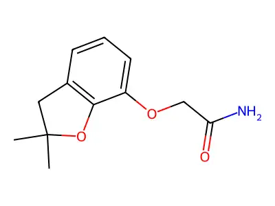 2-[(2,2-Dimethyl-2,3-dihydro-1-benzofuran-7-yl)oxy]acetamide structure