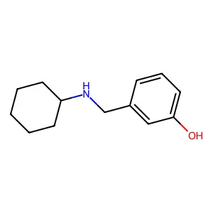 3-((Cyclohexylamino)methyl)phenol structure