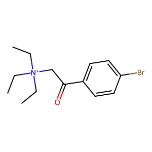 4-Bromo-N,N,N-triethyl-I(2)-oxobenzeneethanaminium structure