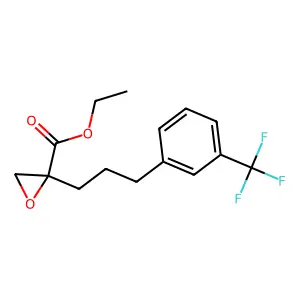 Glycidic acid, 2-(3-(alpha,alpha,alpha-trifluoro-m-tolyl)propyl)-, ethyl ester structure