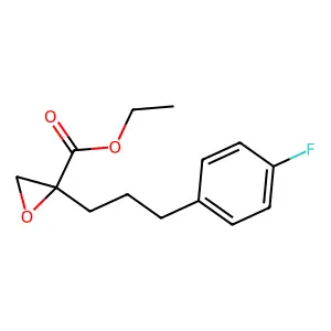 Glycidic acid, 2-(3-(p-fluorophenyl)propyl)-, ethyl ester structure