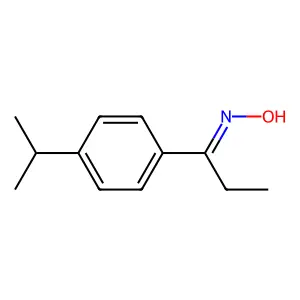 1-Propanone, 1-[4-(1-methylethyl)phenyl]-, oxime structure
