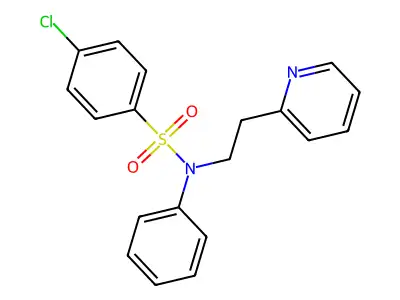 4-Chloro-N-phenyl-N-[2-(2-pyridinyl)ethyl]benzenesulfonamide structure