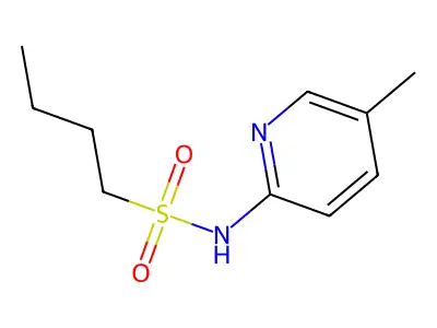 N-(5-methylpyridin-2-yl)butane-1-sulfonamide structure