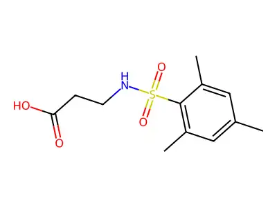 3-(2,4,6-Trimethylbenzenesulfonamido)propanoic acid structure