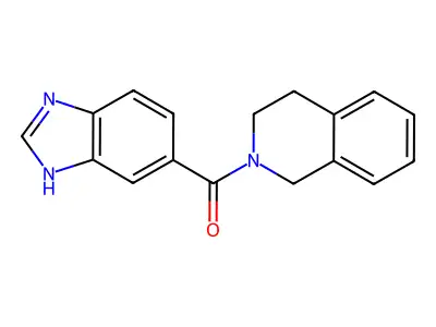 3H-benzimidazol-5-yl(3,4-dihydro-1H-isoquinolin-2-yl)methanone structure