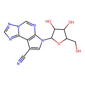 7-Pentofuranosyl-7H-pyrrolo[3,2-e][1,2,4]triazolo[1,5-c]pyrimidine-9-carbonitrile structure