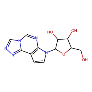 7H-Pyrrolo[3,2-e]-1,2,4-triazolo[4,3-c]pyrimidine, 7-pentofuranosyl- structure