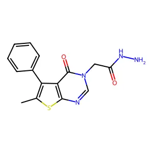 2-(6-Methyl-4-oxo-5-phenylthieno[2,3-d]pyrimidin-3-yl)acetohydrazide structure