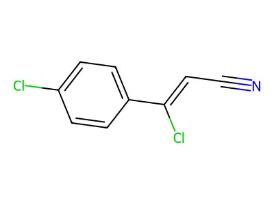 3-Chloro-3-(4-chlorophenyl)prop-2-enenitrile structure