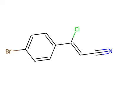 3-(4-Bromophenyl)-3-chloroprop-2-enenitrile structure