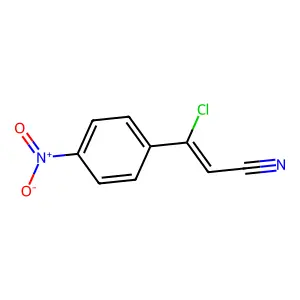 (Z)-3-Chloro-3-(4-nitrophenyl)acrylonitrile structure
