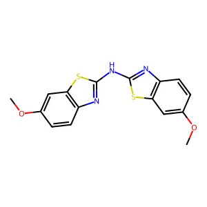 6-methoxy-N-(6-methoxy-1,3-benzothiazol-2-yl)-1,3-benzothiazol-2-amine structure