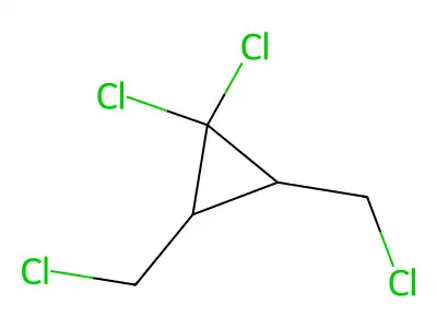 1,1-Dichloro-2,3-di(chloromethyl)cyclopropane structure