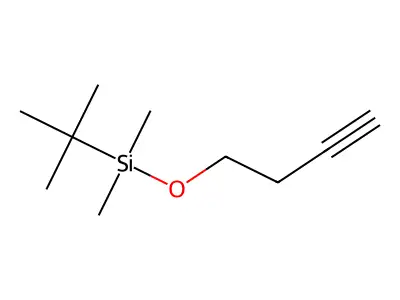 (But-3-yn-1-yloxy)(tert-butyl)dimethylsilane structure