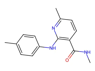 Nicotinamide, N,6-dimethyl-2-(p-toluidino)- structure