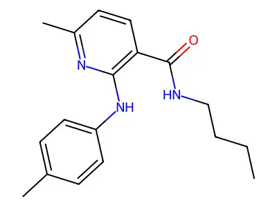 Nicotinamide, N-butyl-6-methyl-2-(p-toluidino)- structure