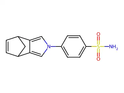 4-(4,7-Dihydro-2H-4,7-methanoisoindol-2-yl)benzene-1-sulfonamide structure