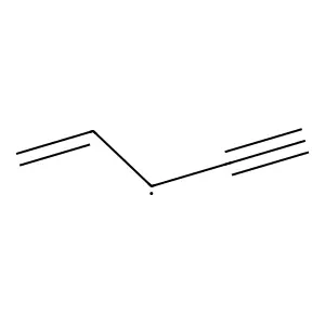 Pent-1-en-4-yn-3-yl radical structure