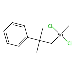 Dichloro-methyl-(2-methyl-2-phenylpropyl)stannane structure