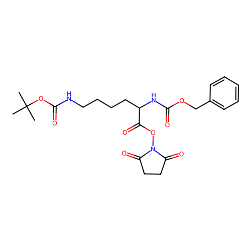 Z-LYS(BOC)-OSU structure