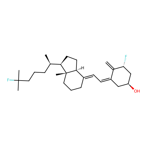 1-alpha, 25-Difluorovitamin D3 structure