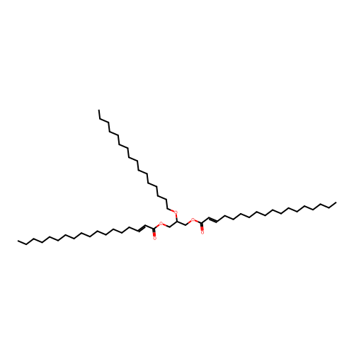 1,3-Dioctadecenoyl-2-hexadecylglycerol structure