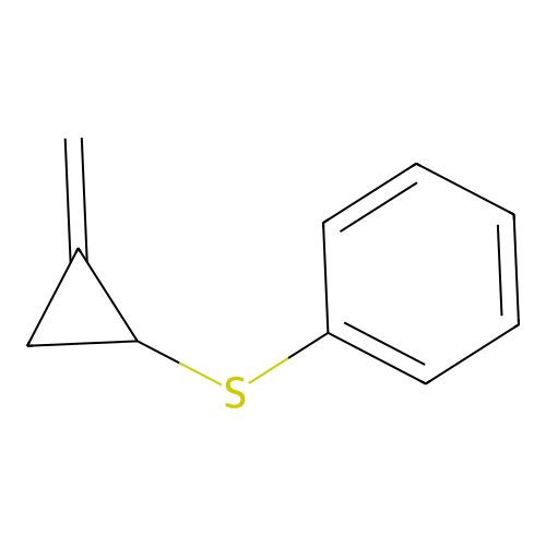 Benzene, [(2-methylenecyclopropyl)thio]- structure