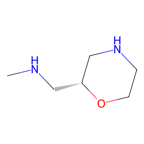 N-methyl-1-[(2R)-morpholin-2-yl]methanamine structure