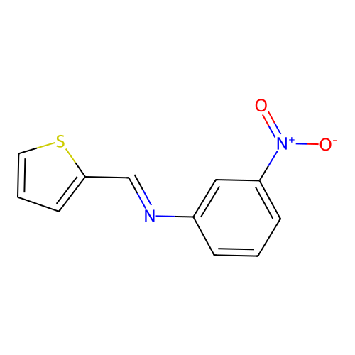 (3-Nitrophenyl)(2-thienylmethylene)amine structure