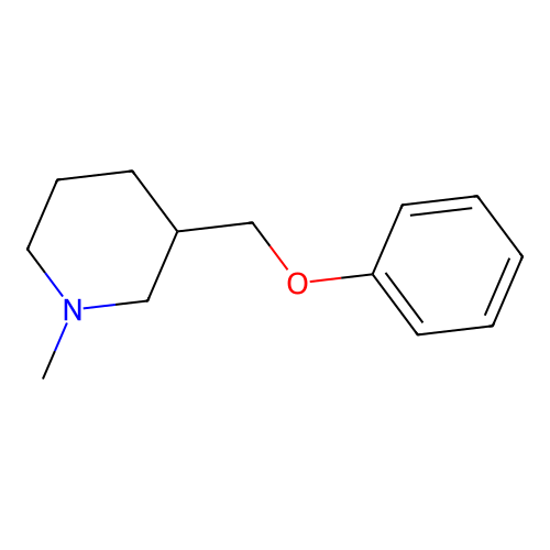 Piperidine, 1-methyl-3-(phenoxymethyl)- structure