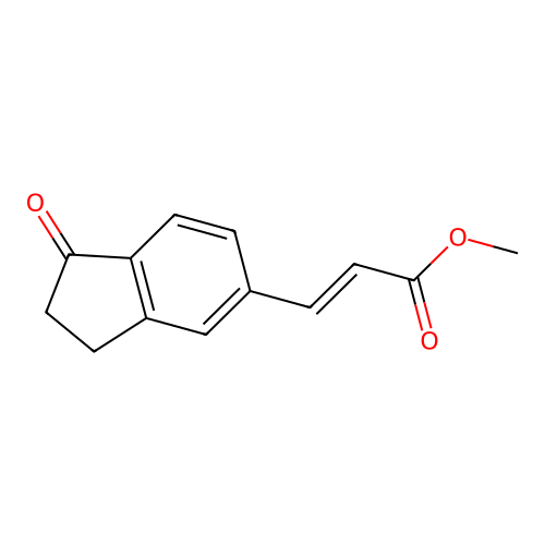 methyl (2E)-3-(1-oxo-2,3-dihydro-1H-inden-5-yl)-2-propenoate structure