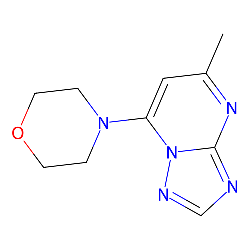 4-Morpholino-6-methyl-1,3,3a,7-tetrazaindene structure