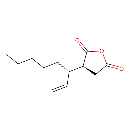 2,5-Furandione, dihydro-3-(pentapropenyl)- structure