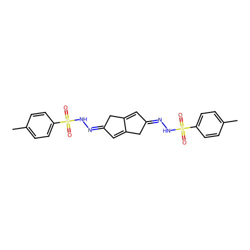 4-methyl-N-[(E)-[(5E)-5-[(4-methylphenyl)sulfonylhydrazinyli structure
