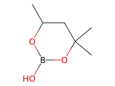 4,4,6-Trimethyl-1,3,2-dioxaborinan-2-OL structure