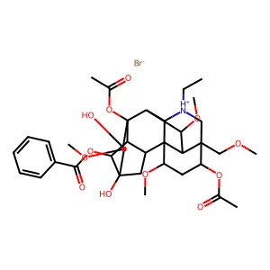 3-乙酰乌头碱氢溴酸盐 structure