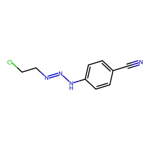 4-[(2E)-3-(2-Chloroethyl)triaz-2-en-1-yl]benzonitrile structure