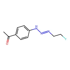 Ethanone, 1-[4-[3-(2-fluoroethyl)-1-triazenyl]phenyl]- structure