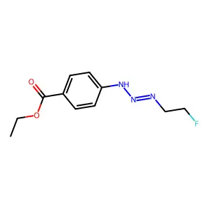 Ethyl 4-(2-(2-fluoroethylimino)hydrazinyl)benzoate structure