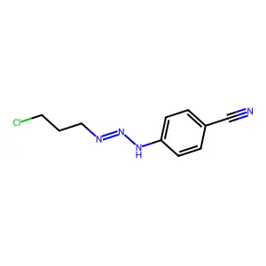 4-[2-(3-Chloropropylimino)hydrazinyl]benzonitrile structure