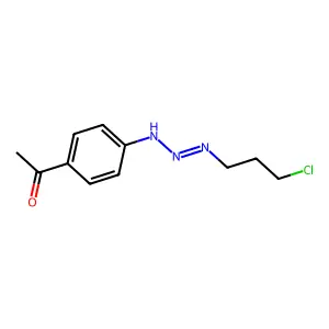 1-[4-[2-(3-Chloropropylimino)hydrazinyl]phenyl]ethanone structure