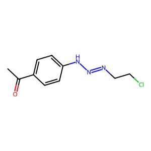 1-[4-[2-(2-Chloroethylimino)hydrazinyl]phenyl]ethanone structure
