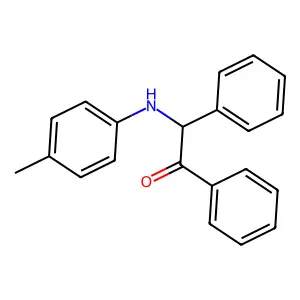 Acetophenone, 2-phenyl-2-(4-methylphenylamino) structure