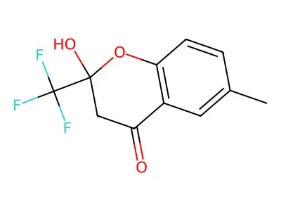 2-Hydroxy-6-methyl-2-trifluoromethylchroman-4-one structure