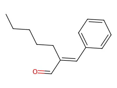 alpha-Amylcinnamaldehyde, (E)- structure