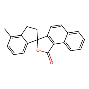 Spiro[1H-indene-1,3'(1'H)-naphtho[1,2-c]furan]-1'-one, 2,3-dihydro-4-methyl- structure