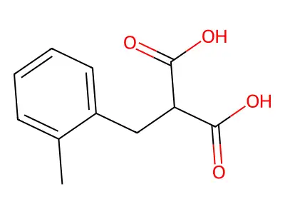 2-[(2-methylphenyl)methyl]propanedioic Acid structure