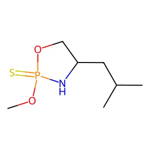 1,3,2-Oxazaphospholidine, 2-methoxy-4-(2-methylpropyl)-, 2-sulfide structure