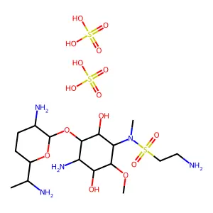 4-N-(2-Aminoethanesulfonyl)fortimicin B structure
